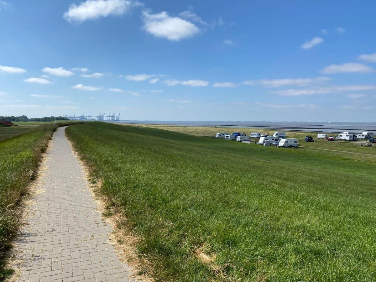 Ferienhaus Wieden Am Deich Wurster Nordseekuste Exterior foto